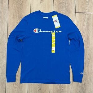 Champion Royal Blue Crewneck Long Sleeve Shirt